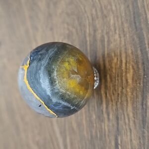 1.2 inch bumblebee jasper sphere. Gorgeous vivid colors.